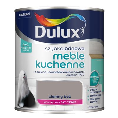 Farba Szybka Odnowa Meble kuchenne 2,5 L ciemny beż DULUX