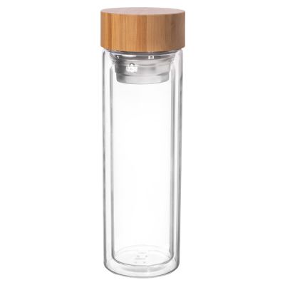 Butelka termiczna z bambusowym zamknieciem i krótkim stalowym filtrem 400 ml ALTOMDESIGN