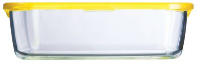 Pojemnik Keep N Bowl 760 ml prostokątny z żółtą pokrywką LUMINARC