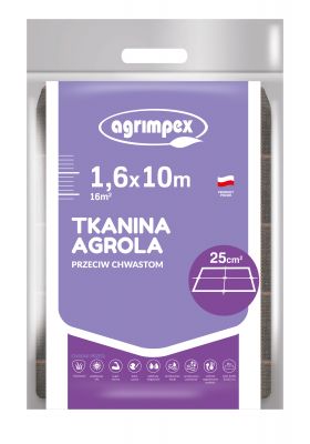 Tkanina ogrodnicza czarna 100 gr Agrola 2% UV 1,6 x 10 m AGRIMPEX