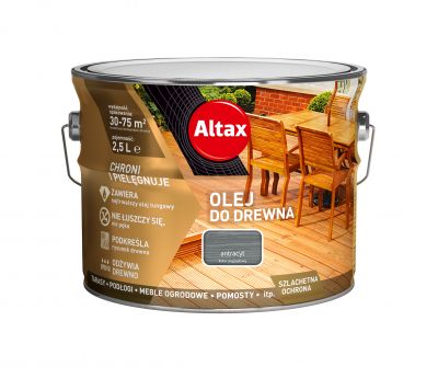 Olej do drewna 2,5 L antracyt ALTAX