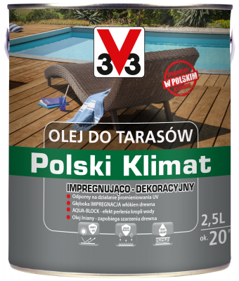 Olej do tarasów Polski Klimat 2,5 L Tek V33