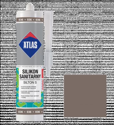 Silikon sanitarny Silton S ciemnoszary 280 ml ATLAS