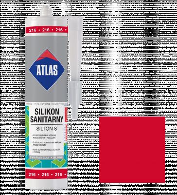 Silikon sanitarny Silton S czerwony ATLAS