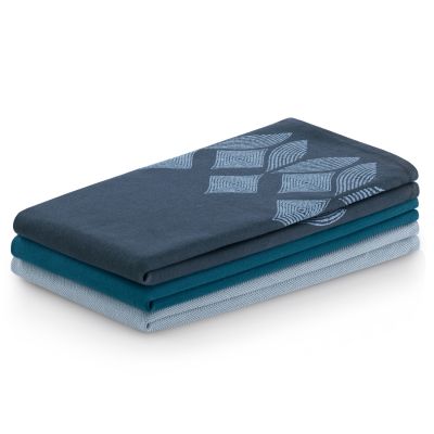 Zestaw ręczników Letty 3 szt. Stamp 50x70 cm niebieski AMELIAHOME