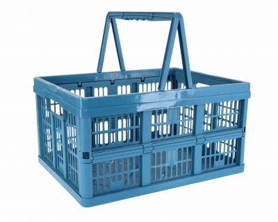 Koszyk zakupowy składany niebieski KEEEPER