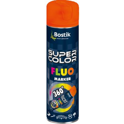 Lakier 360  do znakowania Super Color Fluo Marker 360  pomarańczowy 500 ml BOSTIK