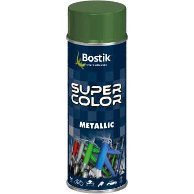 Lakier akrylowy metaliczny Super Color Metallic zielony 400 ml BOSTIK