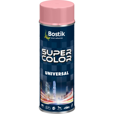 Lakier uniwersalny ogólnego zastosowania Super Color Universal jasnoróżowy RAL 3015 400 ml BOSTIK