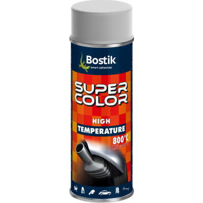 Lakier wysokotemperaturowy Super Color High Temperature biały 400 ml BOSTIK