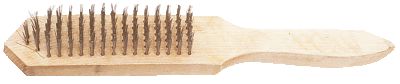 Szczotka druciana 5-rzędowa, drewniany uchwyt TOP TOOLS