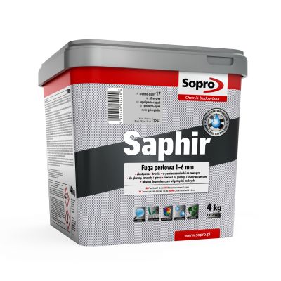 Fuga perłowa Saphir betonowy szary 4 kg SOPRO