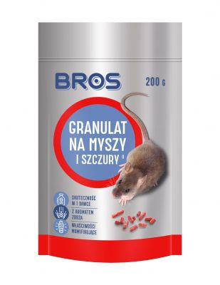 Granulat na myszy i szczury 200 g BROS
