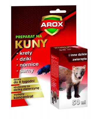 Płyn odstraszający kuny i inne zwierzęta 50 ml AROX