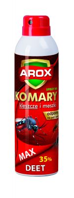 Spray na komary kleszcze 250 ml Deet Max AROX
