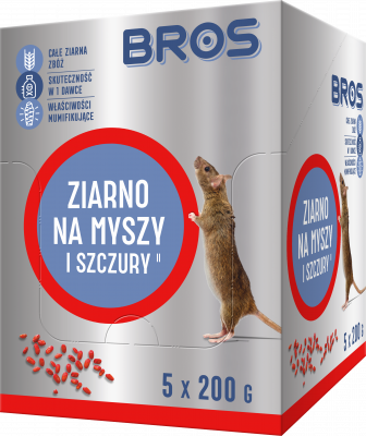 Ziarno na myszy i szczury  1 kg BROS