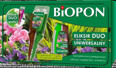 Eliksir duo uniwersalny 5x35 ml + Eliksir duo do storczyków BIOPON