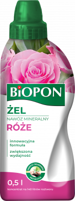 Żel nawóz mineralny do róż 0,5 L BIOPON