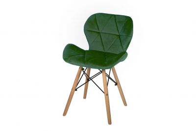 Krzesło tapicerowane Samson velvet zielony butelkowy TS INTERIOR