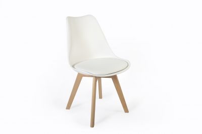 Krzesło tapicerowane Sonet białe TS INTERIOR
