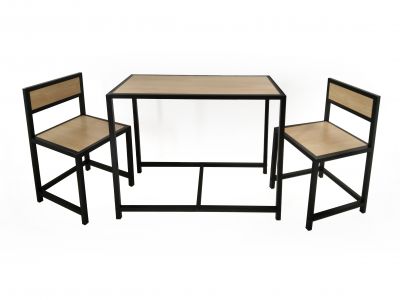 Zestaw stół + 2 krzesła Milea MDF dąb TS INTERIOR