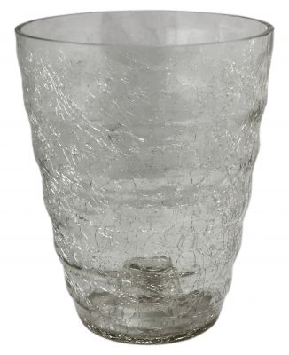 Osłonka doniczkowa szklana Storczyk 15 cm fala CERMAX