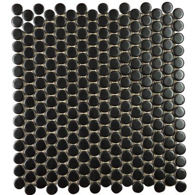 Mozaika gresowa Black Small Circles Matt 30x30 cm NETTO