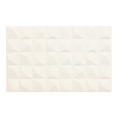 Dekor Melby Kwadro 25 x 40 cm bianco struktura