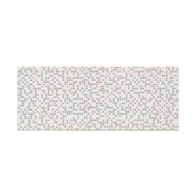 Dekor Pixel Ceramika Color 25 x 60 cm biały