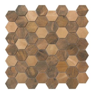 Mozaika Enaide GoodHome 30 x 30 cm hexagon copper