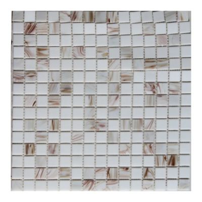 Mozaika szklana Colours 32,7 x 32,7 cm biała