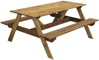 Stół piknikowy 160x132x71,5 cm brązowy COMPLEX