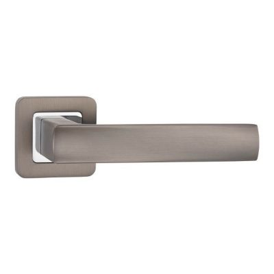 Klamka drzwiowa Metalbud Euforia kwadratowy szyld grafit/chrom