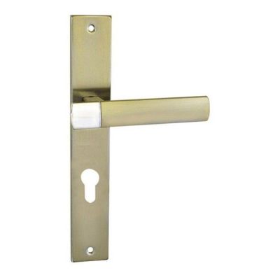 Klamka drzwiowa Schaffner Gold 72 mm na wkładkę nikiel satyna/chrom