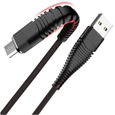 Kabel USB - USB C wzmacniany czarny LB0153 LIBOX