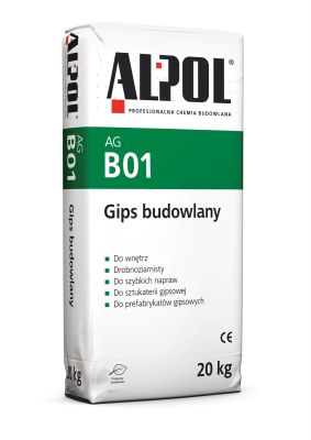 Gips biudowlany mielony 20 kg AGB01 ALPOL