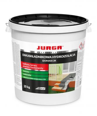 Dwuskładnikowa zaprawa uszczelniająca na bazie cementu Izomass 2K 20kg JURGA