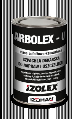 Szpachla dekarska do napraw i uszczelnień Arbolex-U, 1 kg IZOHAN