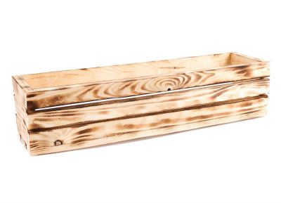 Skrzynka drewniana 60x18x15 cm opalana TIN TOURS