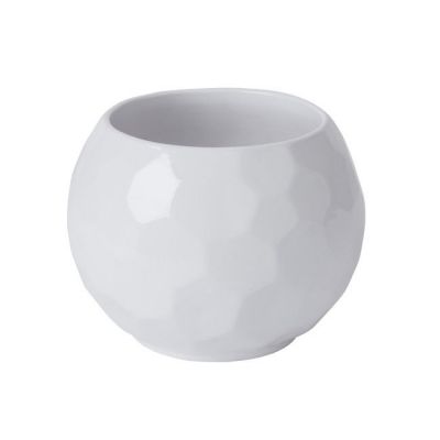Doniczka ceramiczna GoodHome ozdobna 14 cm white ball