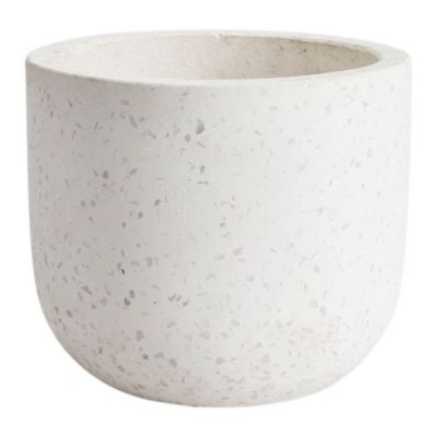 Doniczka GoodHome Terrazzo 12 cm biała