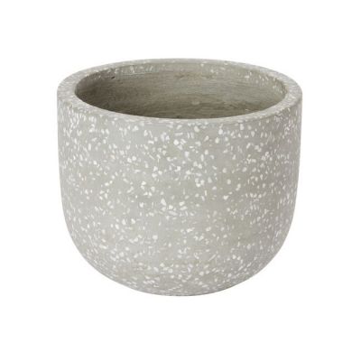 Doniczka GoodHome Terrazzo 17 cm szara