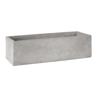 Osłonka doniczki rynna 22 cm szary beton