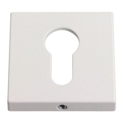 Szyld drzwiowy Gamet kwadratowy na wkładkę biały matowy