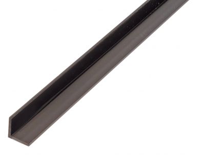 Profil kątowy PVC czarny 1000x10x10x1,0 mm ALBERTS