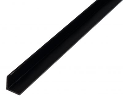 Profil kątowy PVC czarny 1000x20x20x1,5 mm ALBERTS
