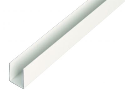Profil U PVC biały 1000x10x10x1,0x8 mm ALBERTS