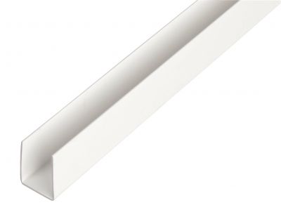 Profil U PVC biały 1000x12x10x1,0x10 mm ALBERTS