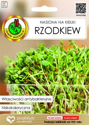 Nasiona na kiełki rzodkiew 20 g PNOS