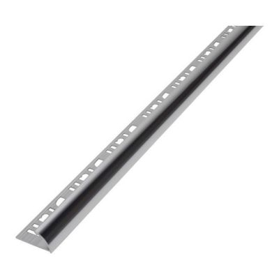 Profil aluminiowy narożny Diall 12,5 mm zewnętrzny chrom 2,5 m